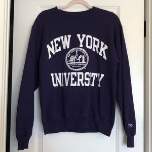NYU pullover sweatshirt